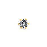 22K Gold Classic Elegant Nose Pin